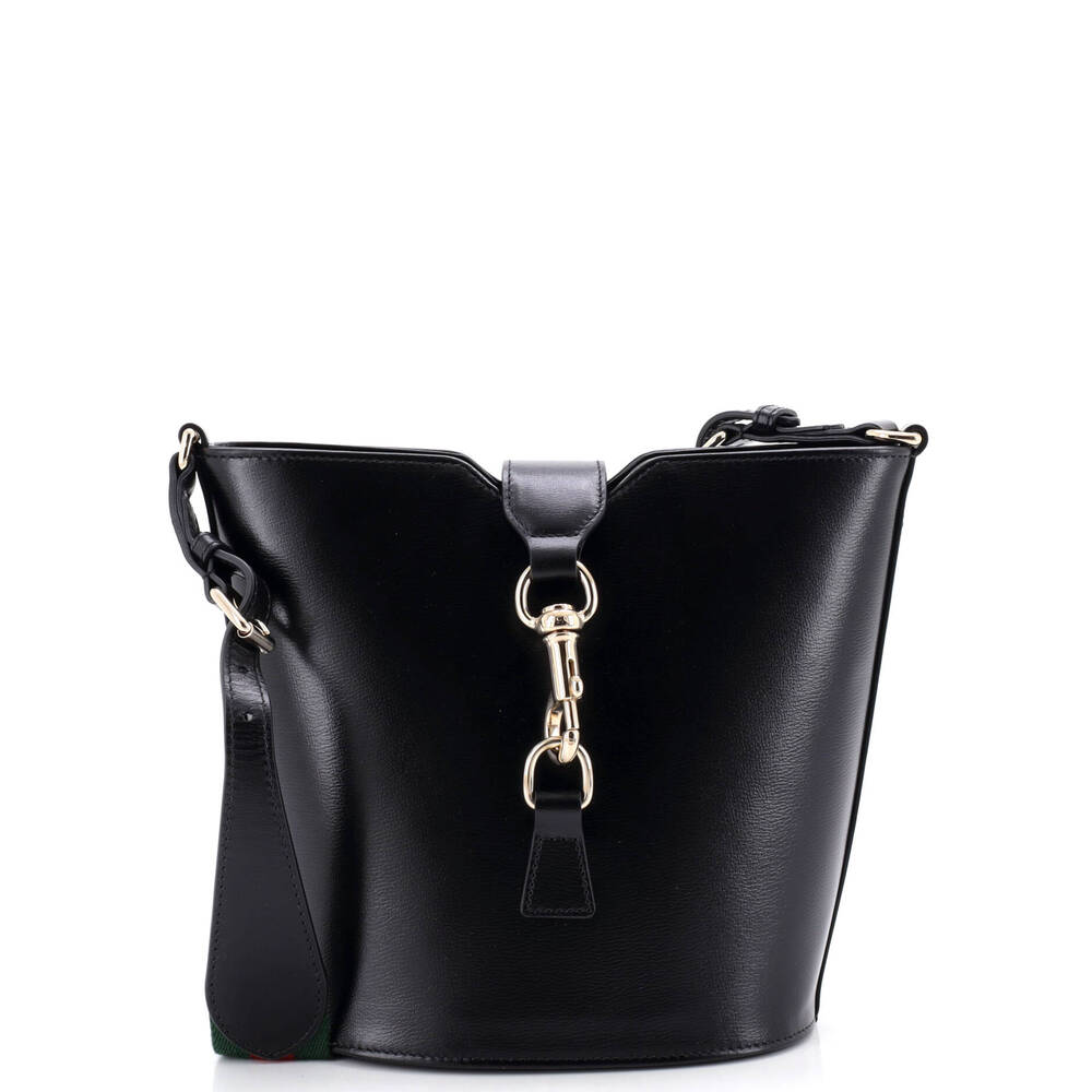 Gucci Jackie Web Bucket Bag Leather #265865G13B